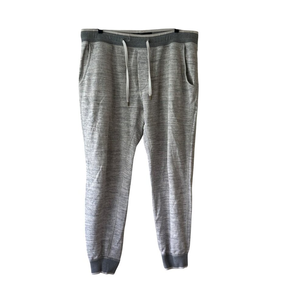 American Eagle Outfitters Knit Slim Fit Gray Jogger Sweatpants Casual FLAW Sz L